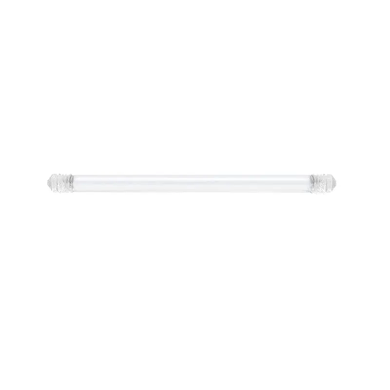 14G Flexible Straight Barbell Replacement Acrylic Various Length Available 1Pcs