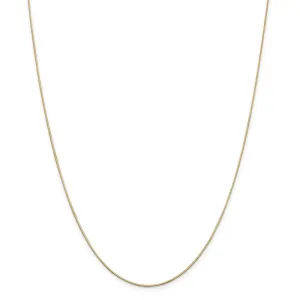 14K Gold Octagonal Snake Chain Necklace with Lobster Clasp - 14 Inch
