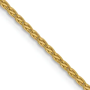 14K Gold Polished Wheat Chain Necklace with Lobster Clasp Elegant Women's Accessory