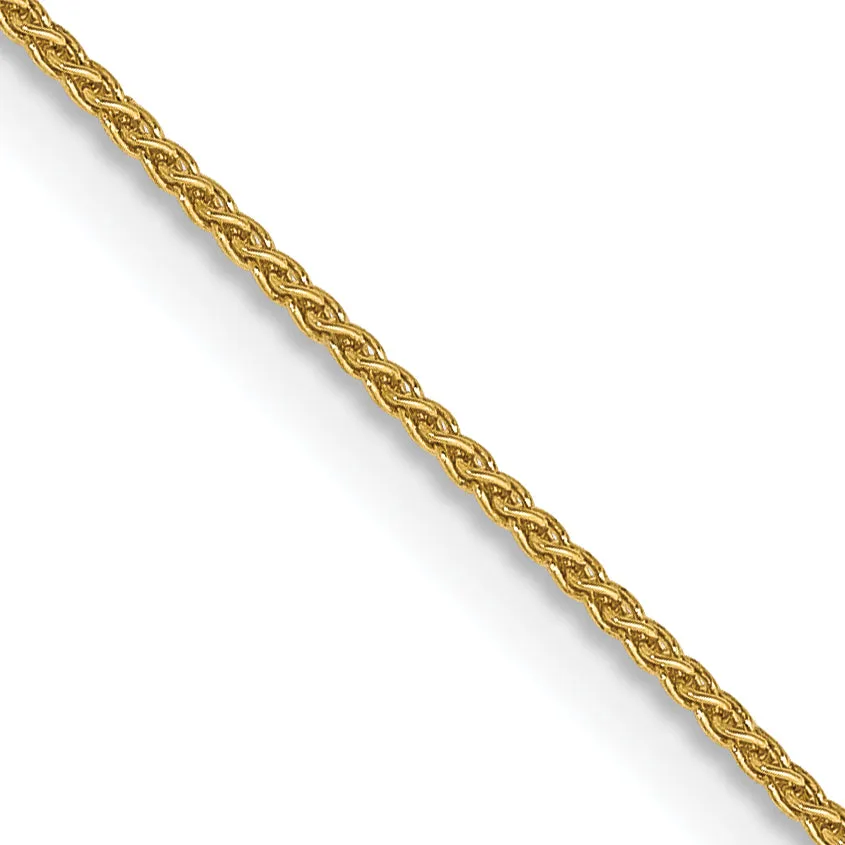 14K Gold Spiga Chain Necklace with Polished Finish for Women