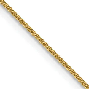 14K Gold Spiga Chain Necklace with Polished Finish for Women