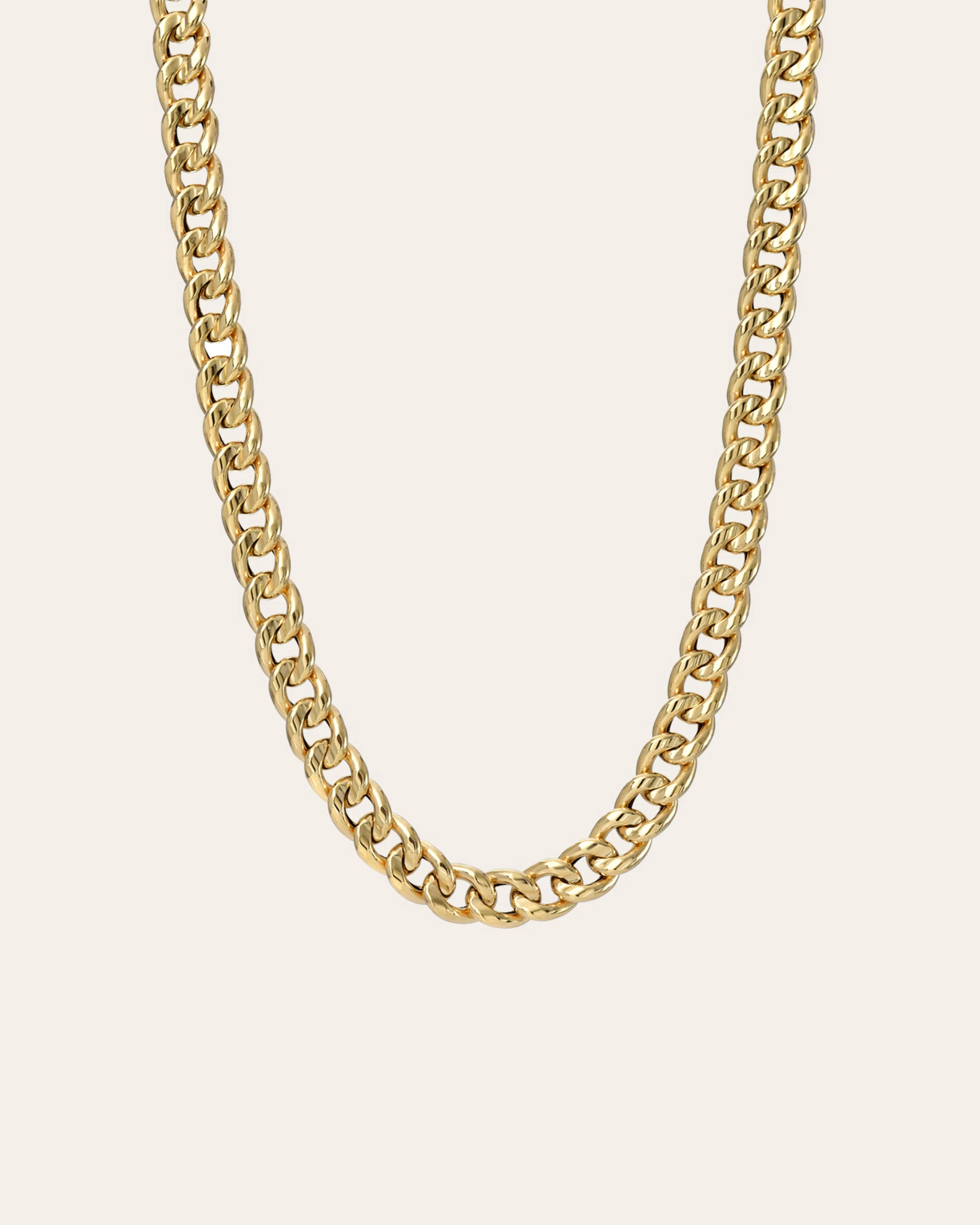 14K Large Miami Cuban Link Necklace