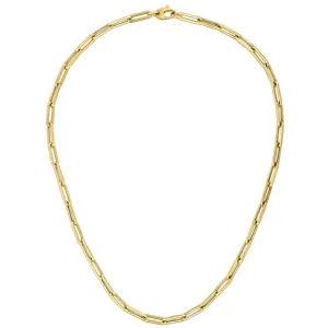 14K Yellow Gold Bold Paperclip Chain (4.2 mm)-rx98384-24