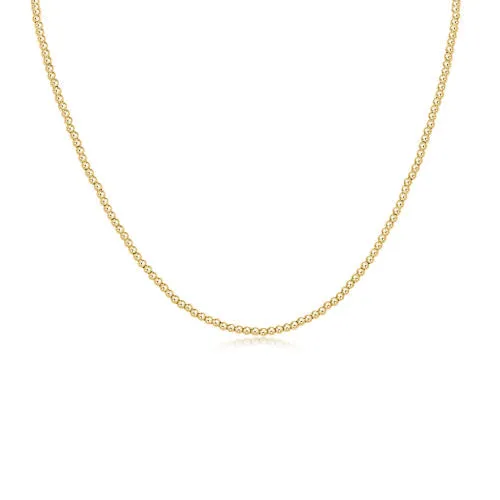 15" Choker Classic Gold 2mm Bead