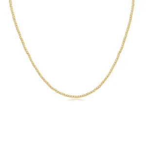 15" Choker Classic Gold 2mm Bead