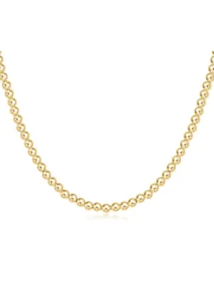 15" Choker Classic Gold - 4mm Bead