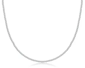 15" Choker Classic Sterling 2mm Bead