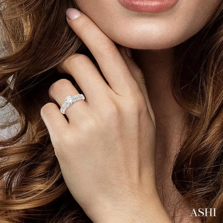 1/6 ctw Diamond Semi-Mount Engagement Ring in 14K White Gold