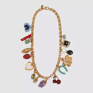 2024 New Zinc Alloy Statement Choker Necklace - Women's Fashion Gold Color Chain Link Vintage Necklace