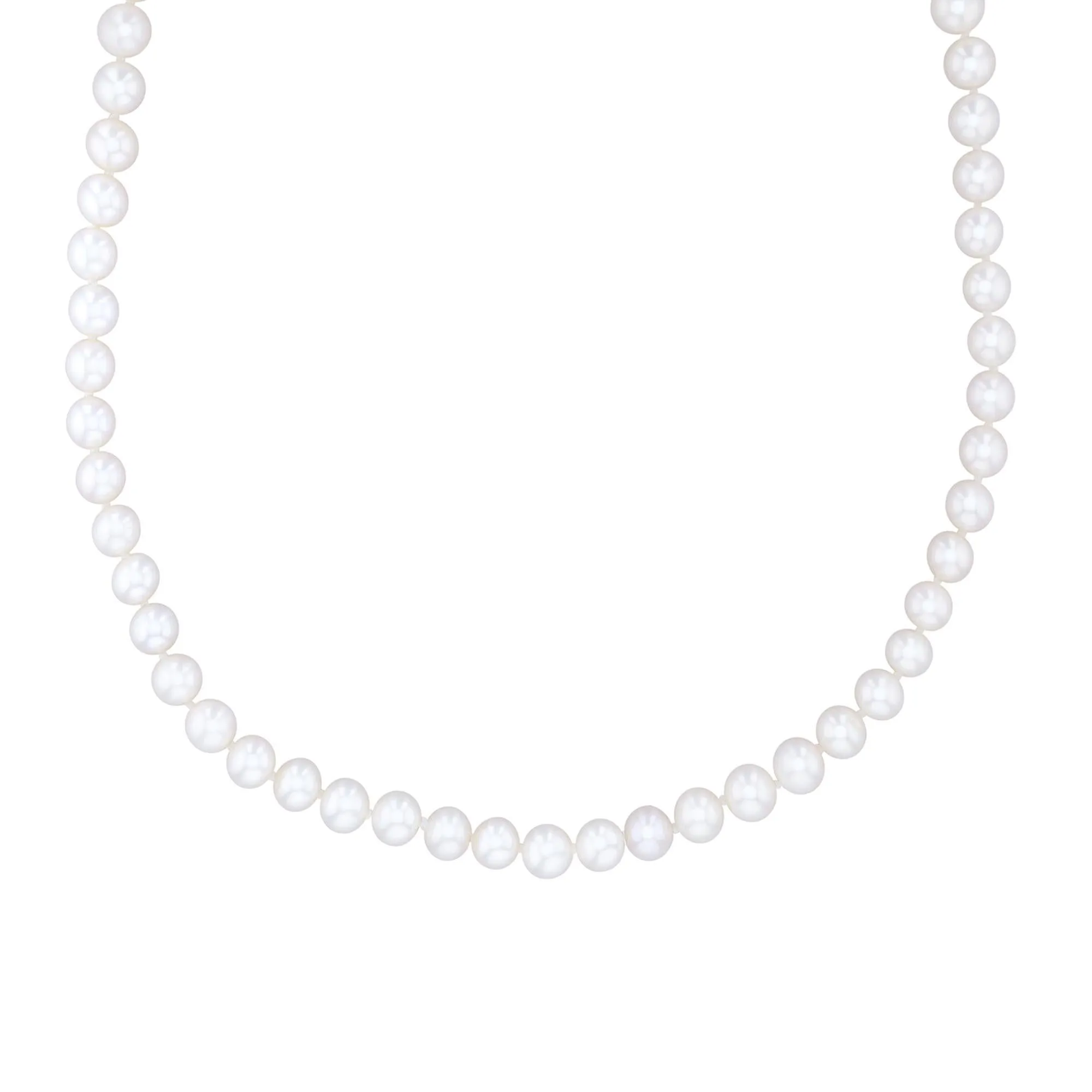 7-8mm Freshwater Cultured Pearl Strand Necklace, 18 Inches