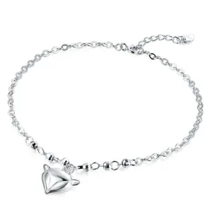 925 Sterling silver Fox Pendant Anklet
