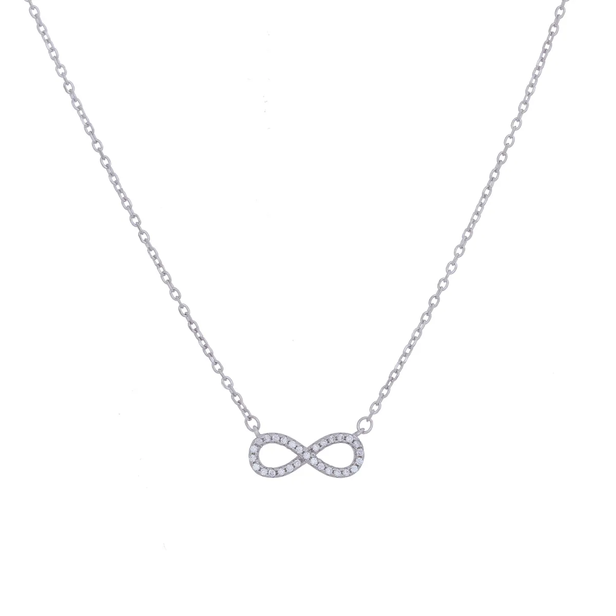 925 Sterling Silver Infinity Chain Pendant