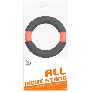 All Night Stand Silicone Penis Ring - 42mm Orange/Gray