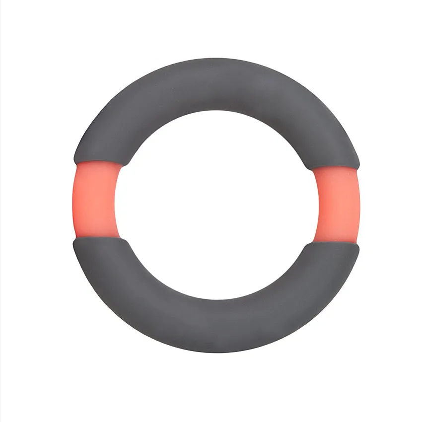 All Night Stand Silicone Penis Ring - 42mm Orange/Gray