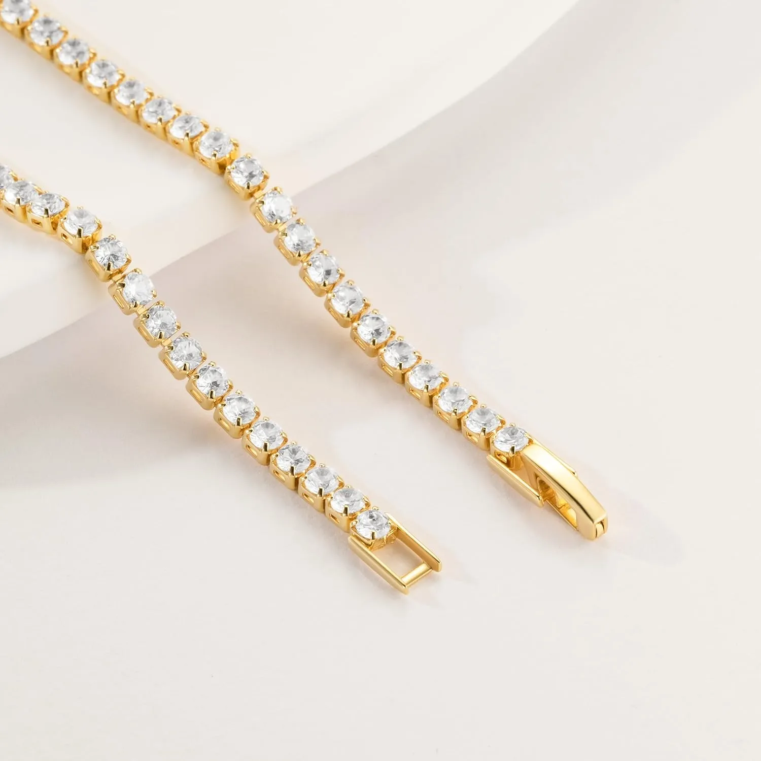 Ankle Bracelets for Women 14K Gold Anklets Waterproof Tennis Chain Beach Anklets Womens Gold Jewelry 2.5 mm Toggle Latch 9, 10, 11 in