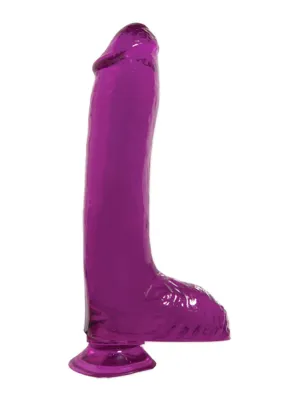 Basix 8 Inch Purple Dildo