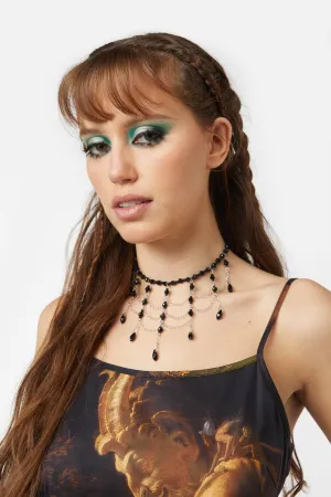 Bead Drop Chain Choker