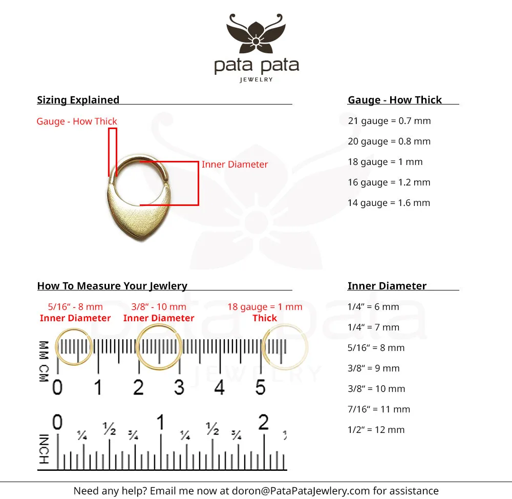 Bindi Mod - 14k Gold Daith Earring