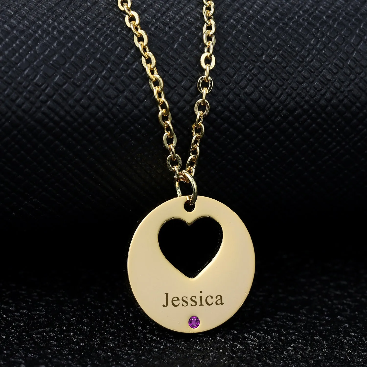 Birthstone Name Necklace  DN186-DZ