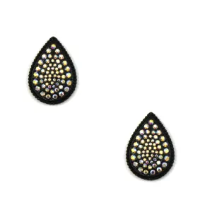 Black Drip AB Earring