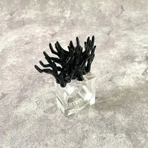 Capri Black Napkin Rings (Set of 4)