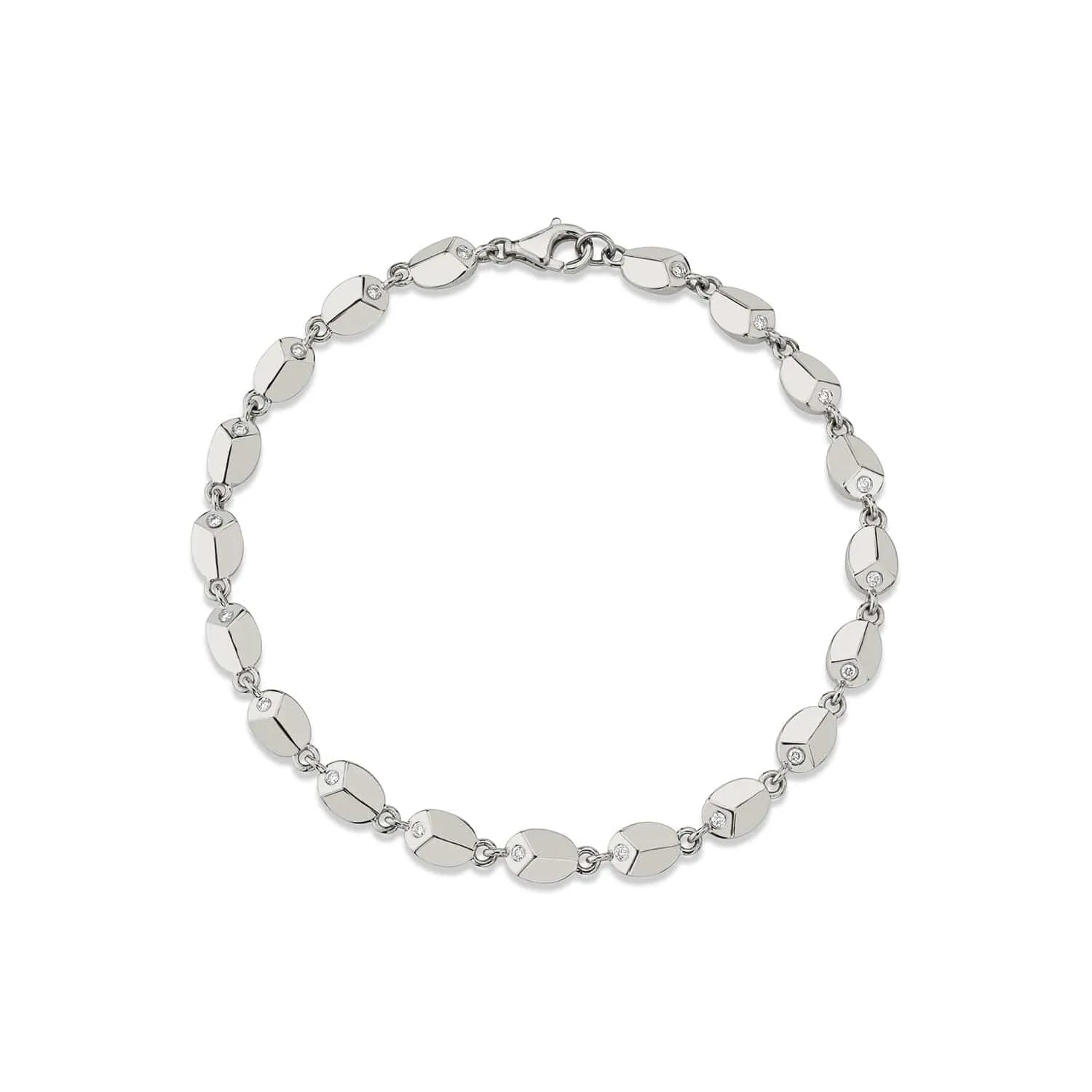 Carve Infinity Bracelet with Diamonds