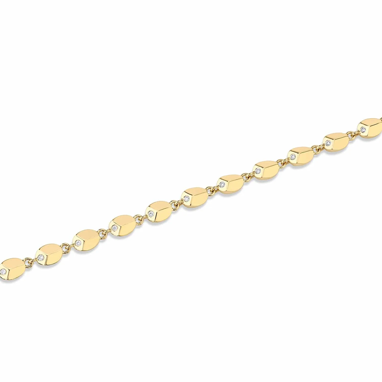 Carve Infinity Bracelet with Diamonds
