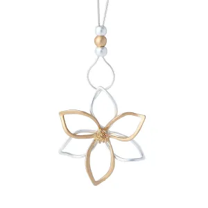 Chain Necklace for Women Fashion Jewelry Silver Gold Flower Pendant Chokers