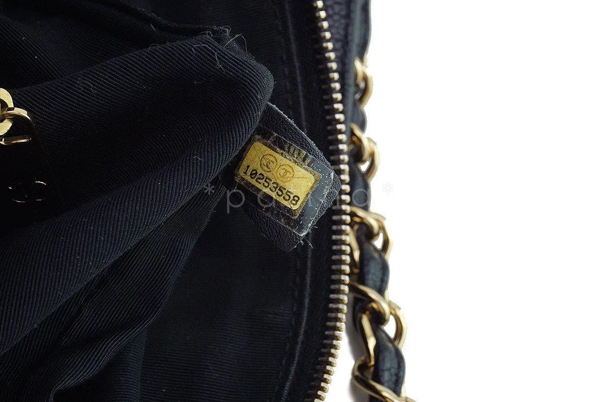 Chanel Black Caviar Quilted Timeless Shopper Tote Bag