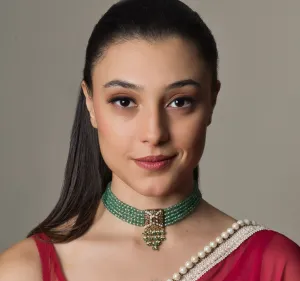 Chic Square Tukdi Mint Green Choker