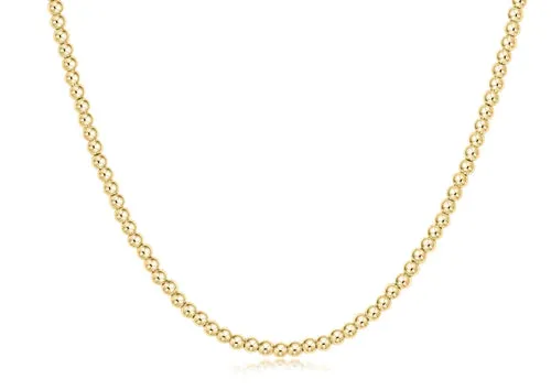 Choker classic gold 3mm bead
