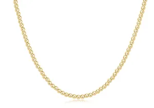 Choker classic gold 3mm bead
