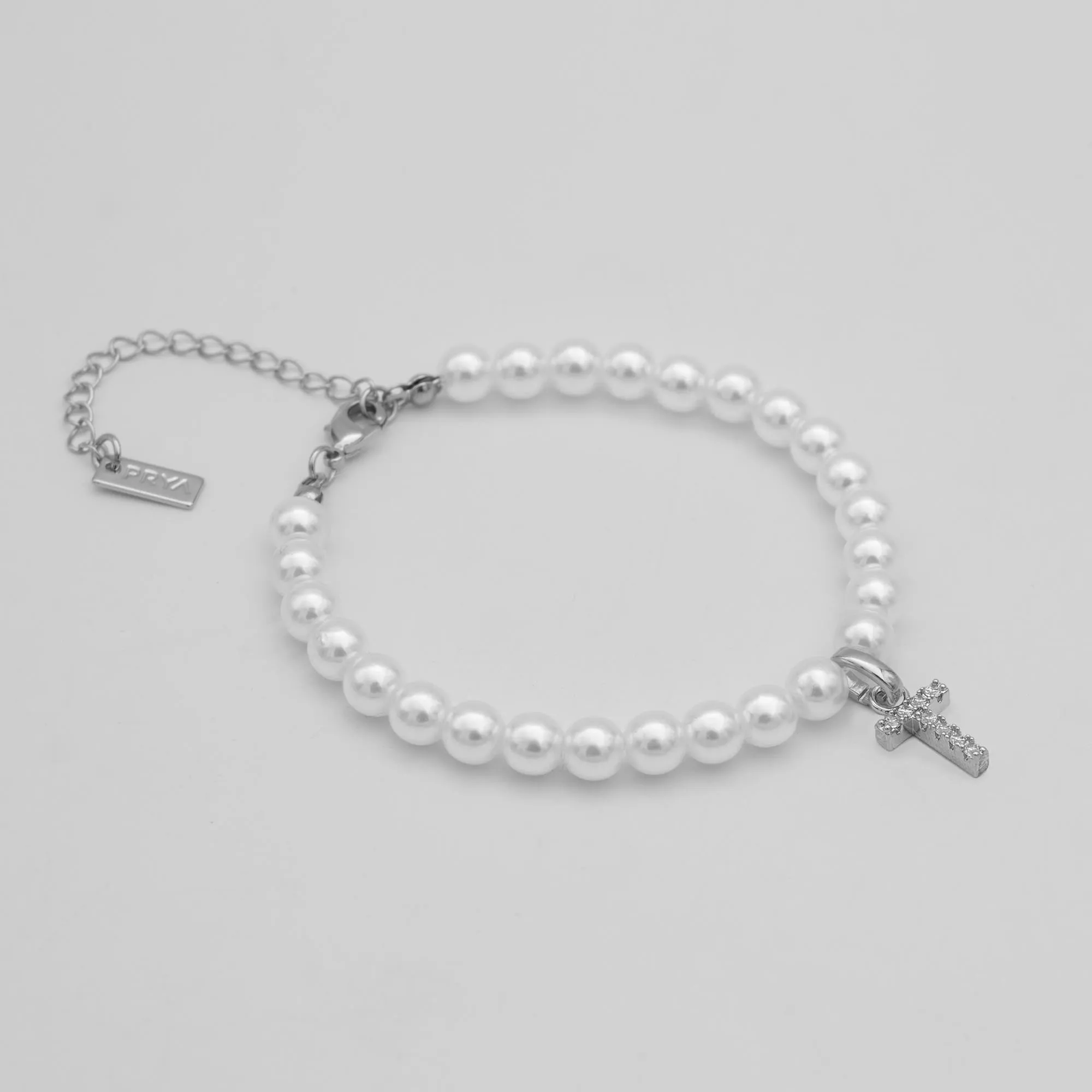 Classic Pearl Initial Anklet