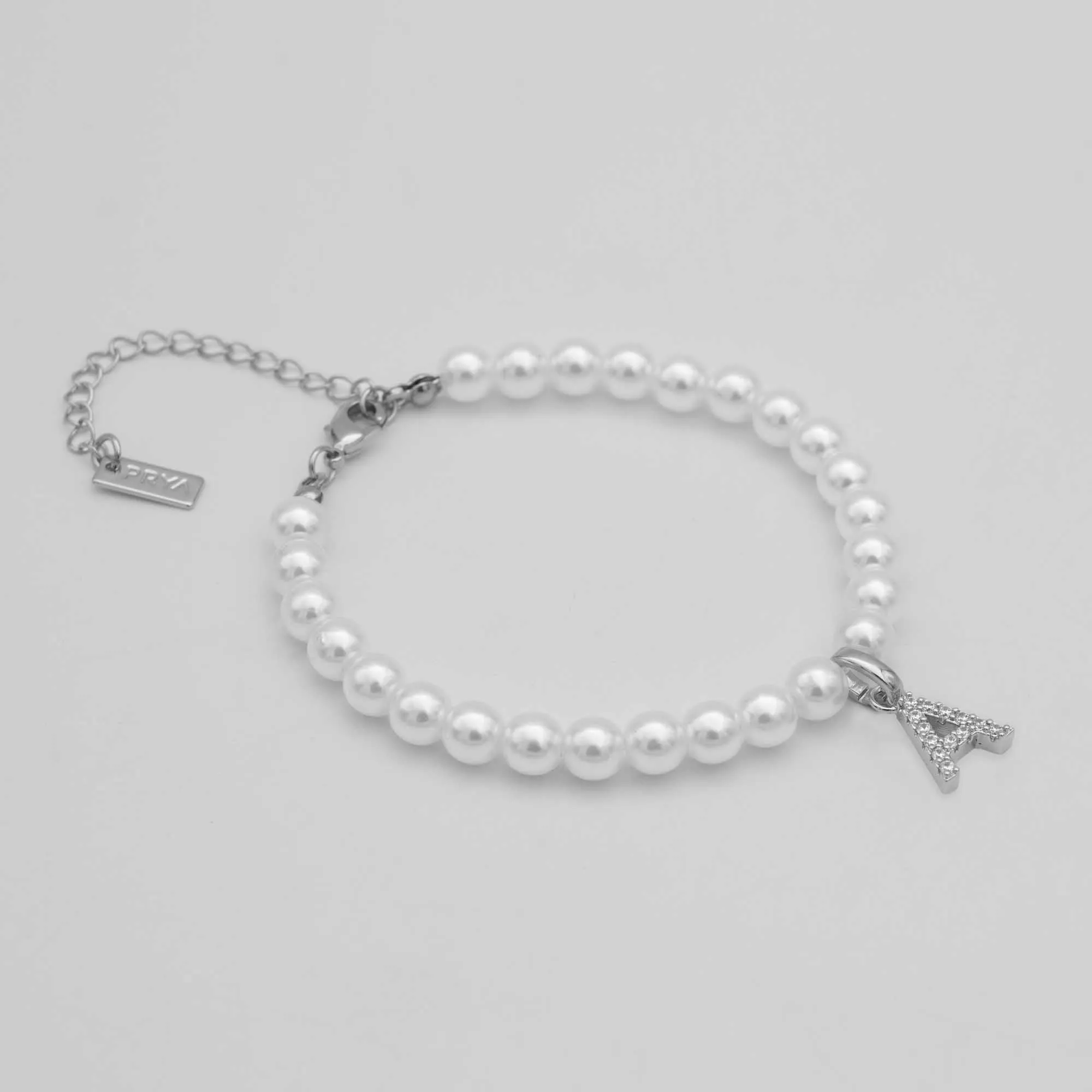 Classic Pearl Initial Anklet