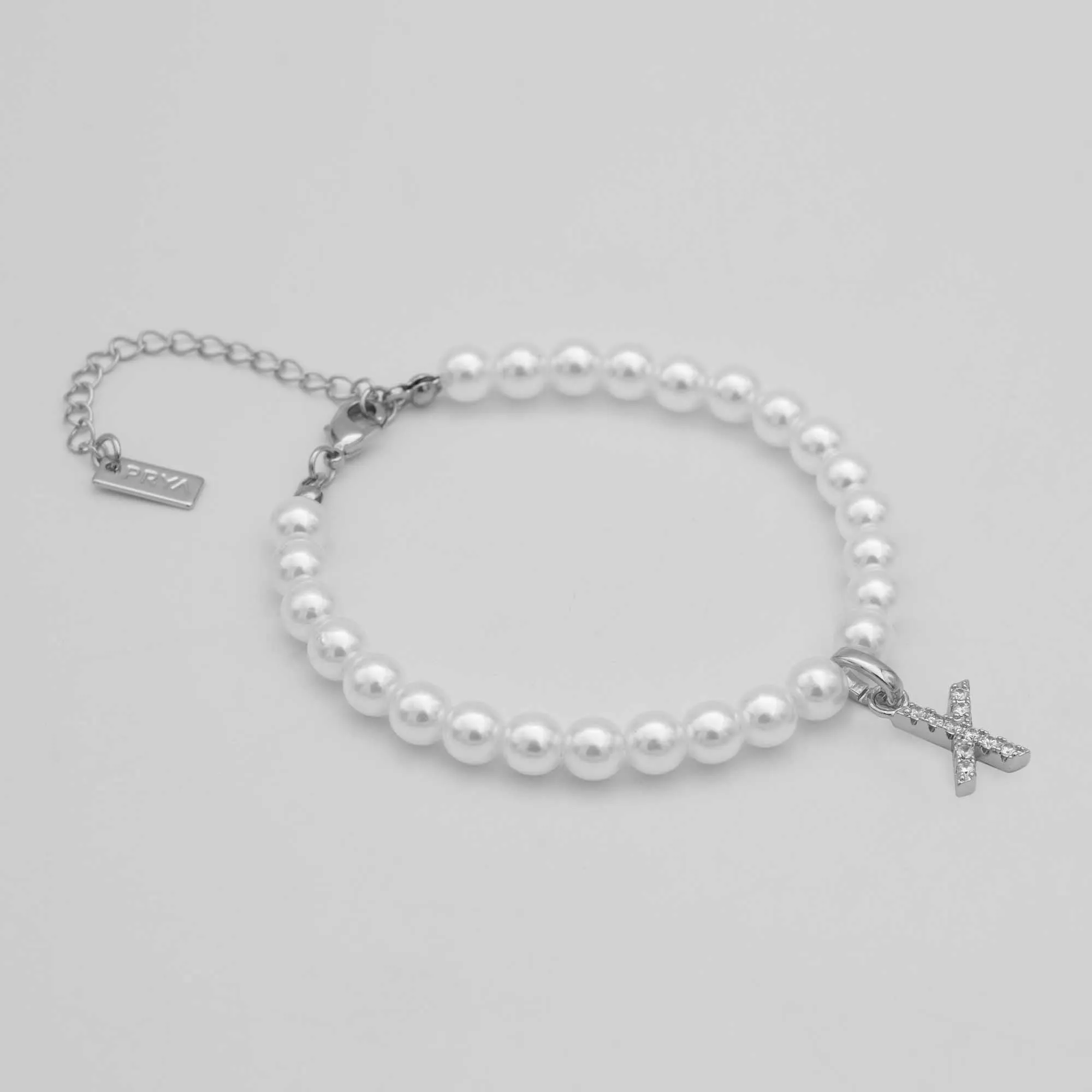 Classic Pearl Initial Anklet