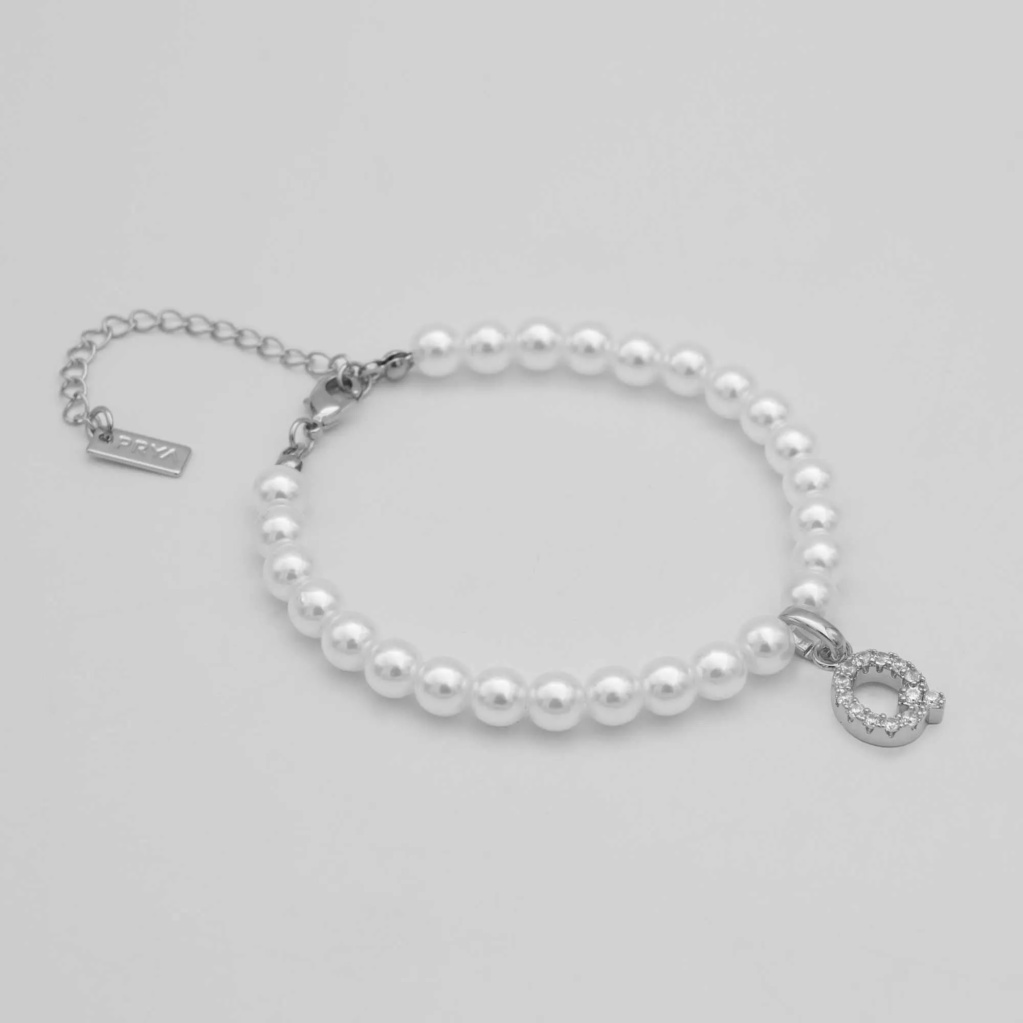 Classic Pearl Initial Anklet