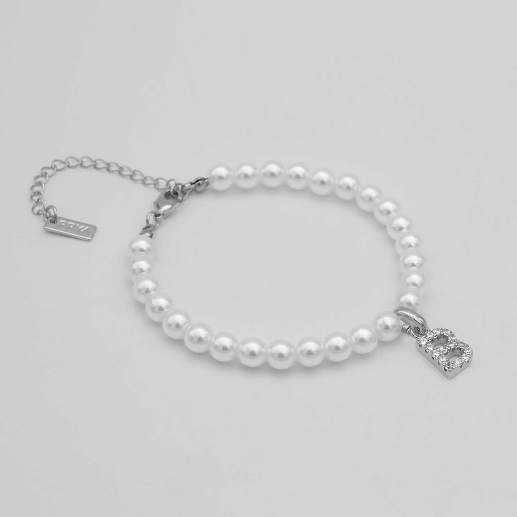 Classic Pearl Initial Anklet