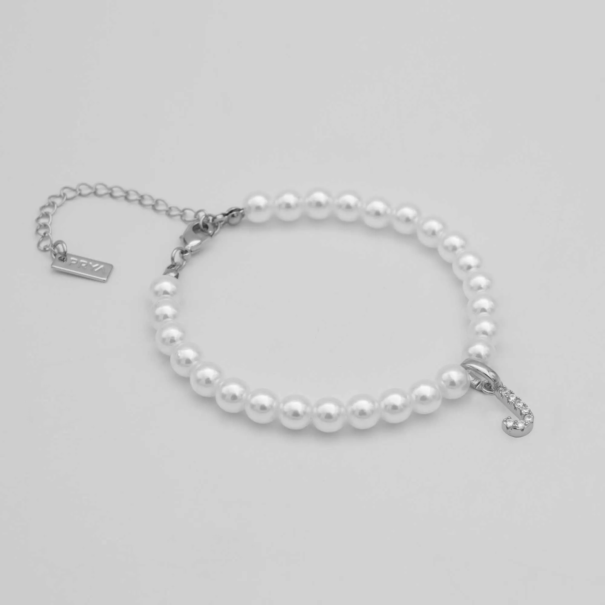 Classic Pearl Initial Anklet