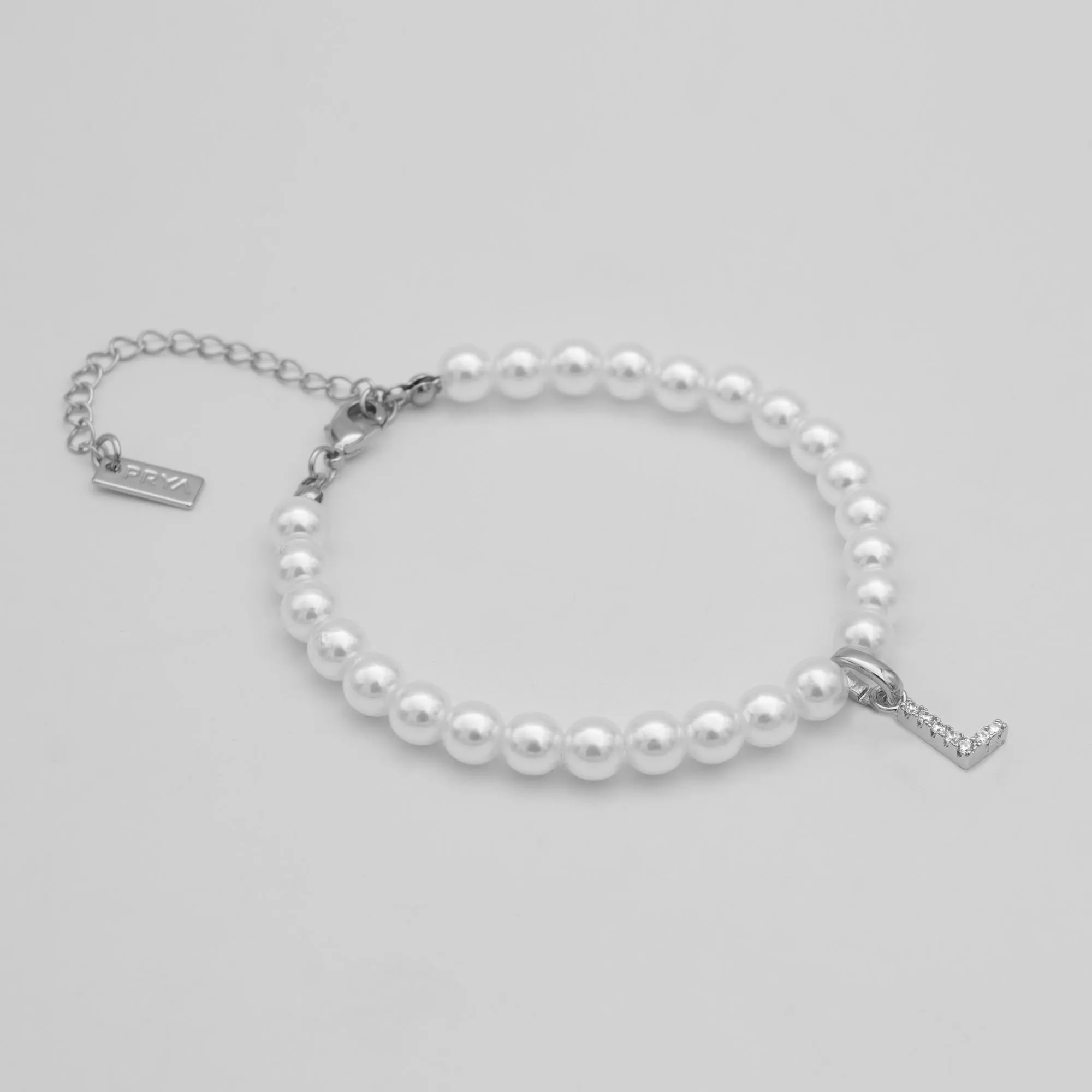Classic Pearl Initial Anklet