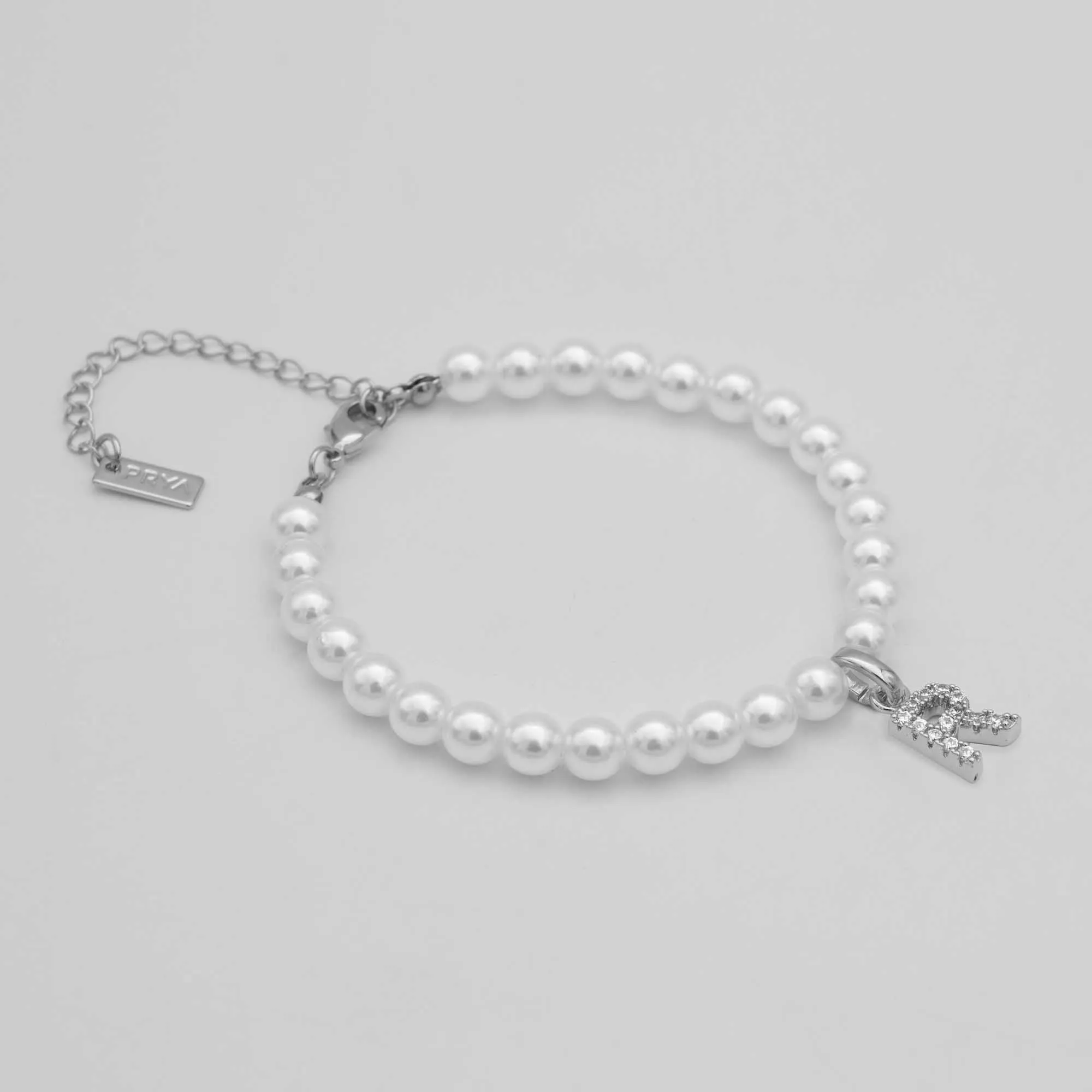 Classic Pearl Initial Anklet