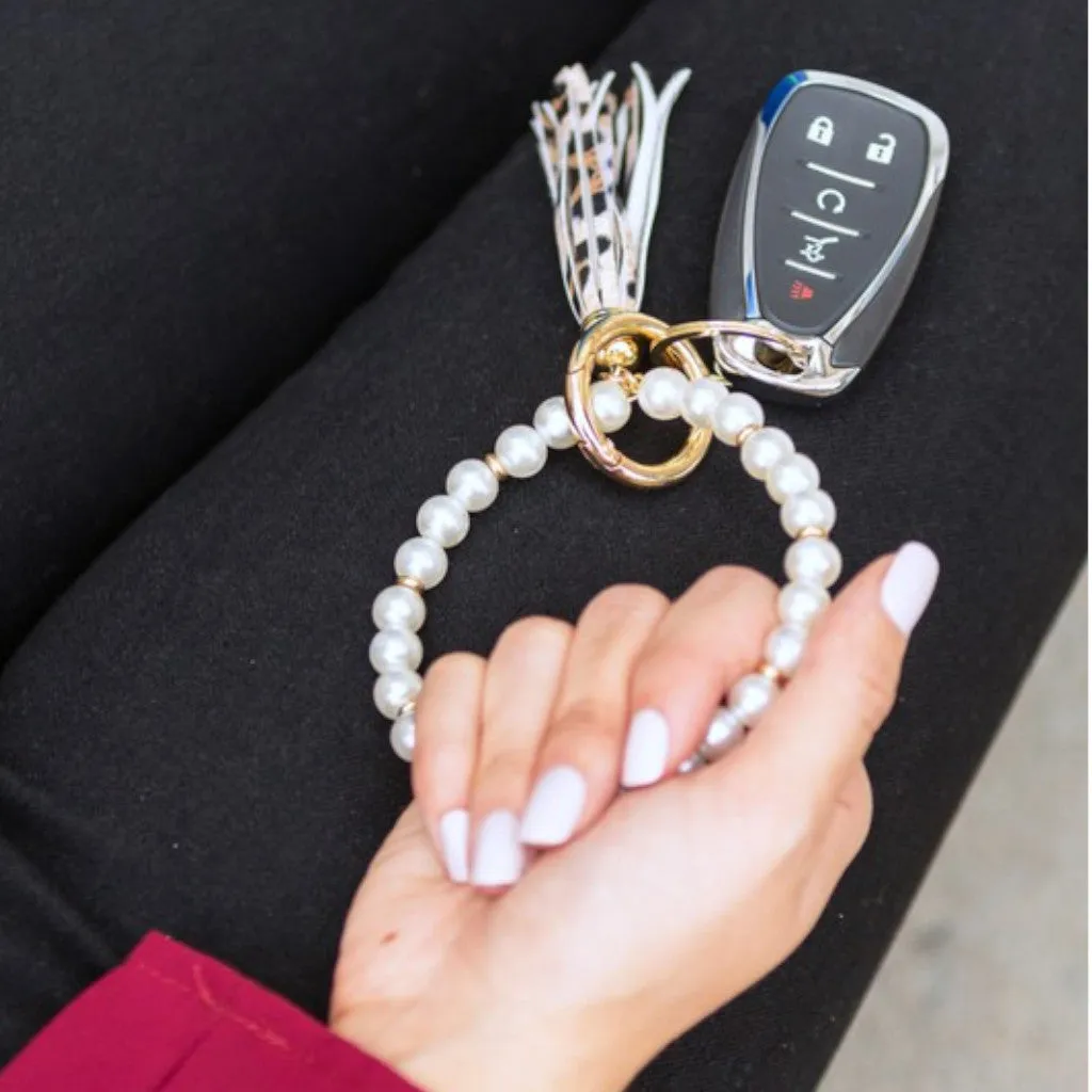 Classic Pearl Key Ring Bracelet