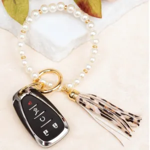 Classic Pearl Key Ring Bracelet