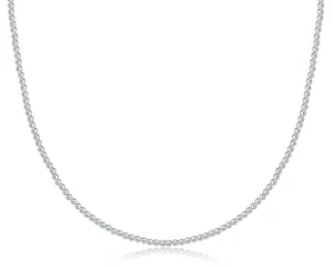 Classic Sterling Silver 2mm Bead Choker