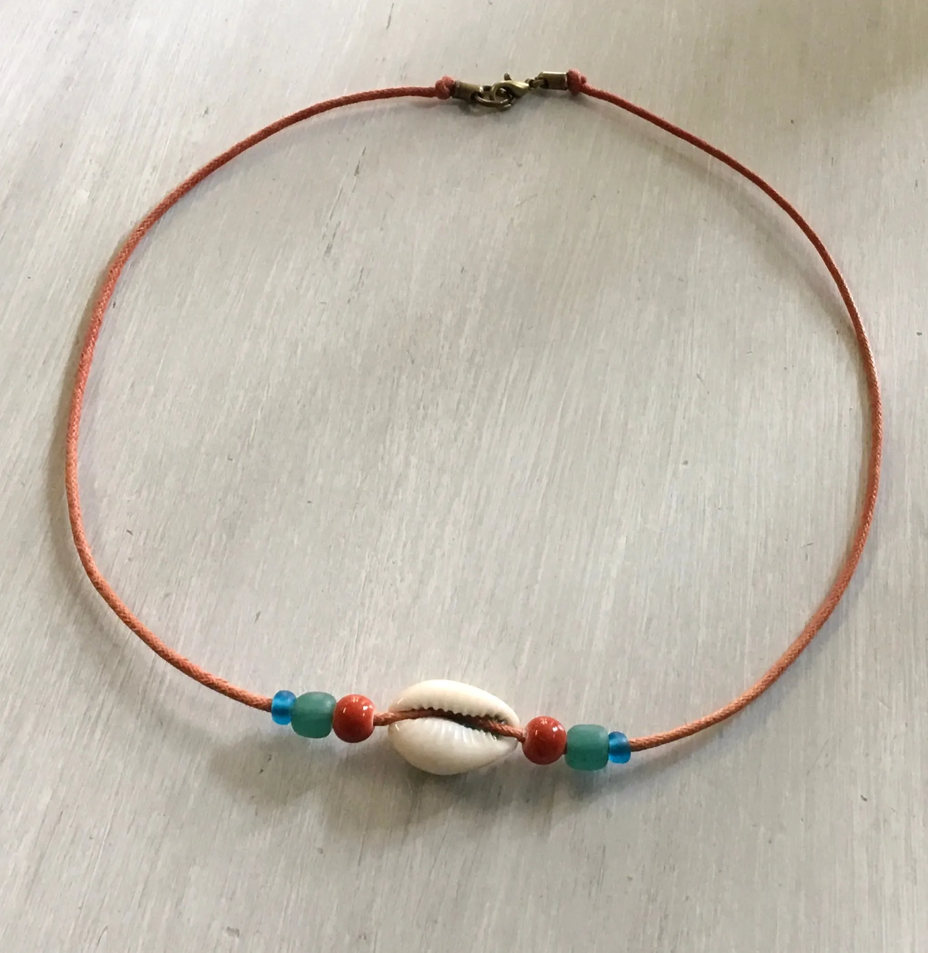 Colorful Cowrie Choker Necklace
