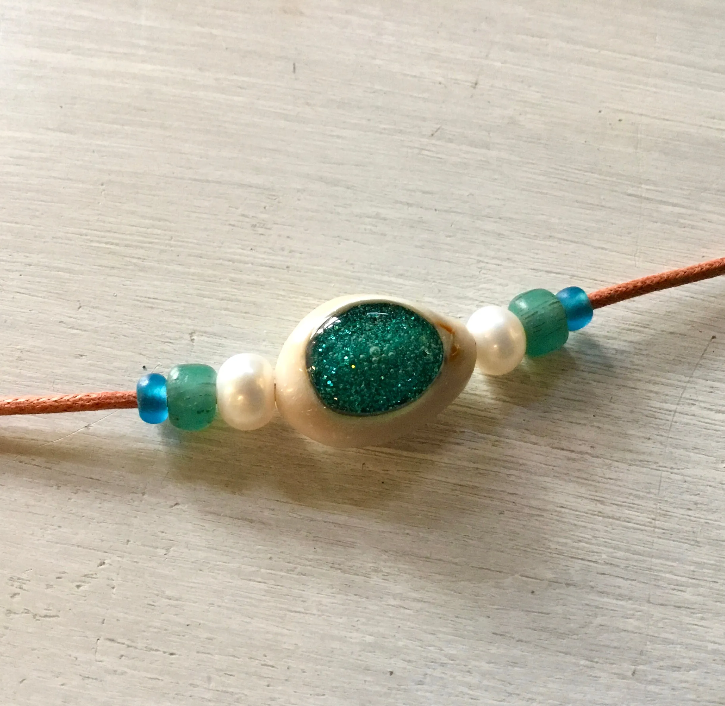 Colorful Cowrie Choker Necklace