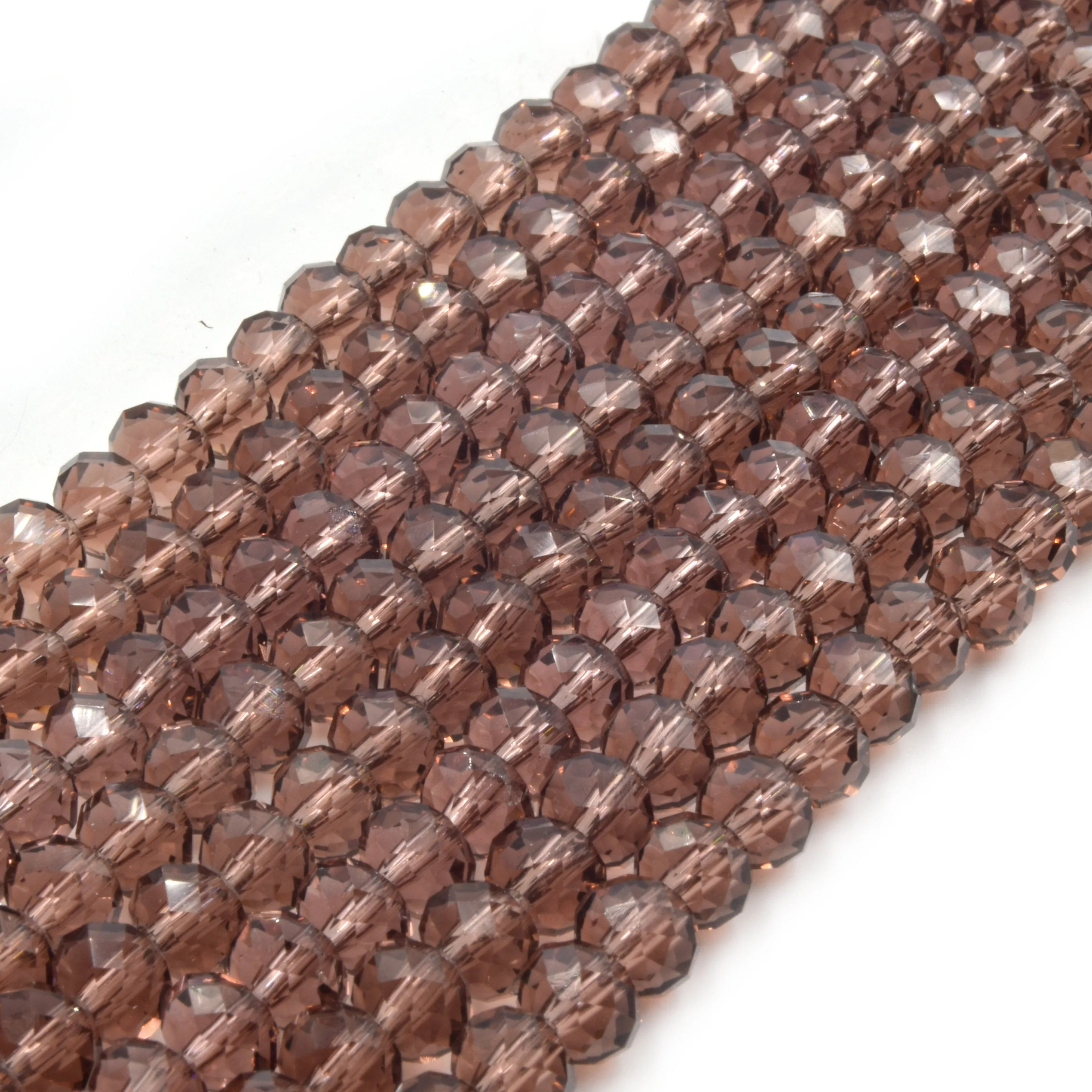 Crystal Beads by Chinese Origin: Transparent, Purple, Red, Pink, Clear 6mm Rondelle shape