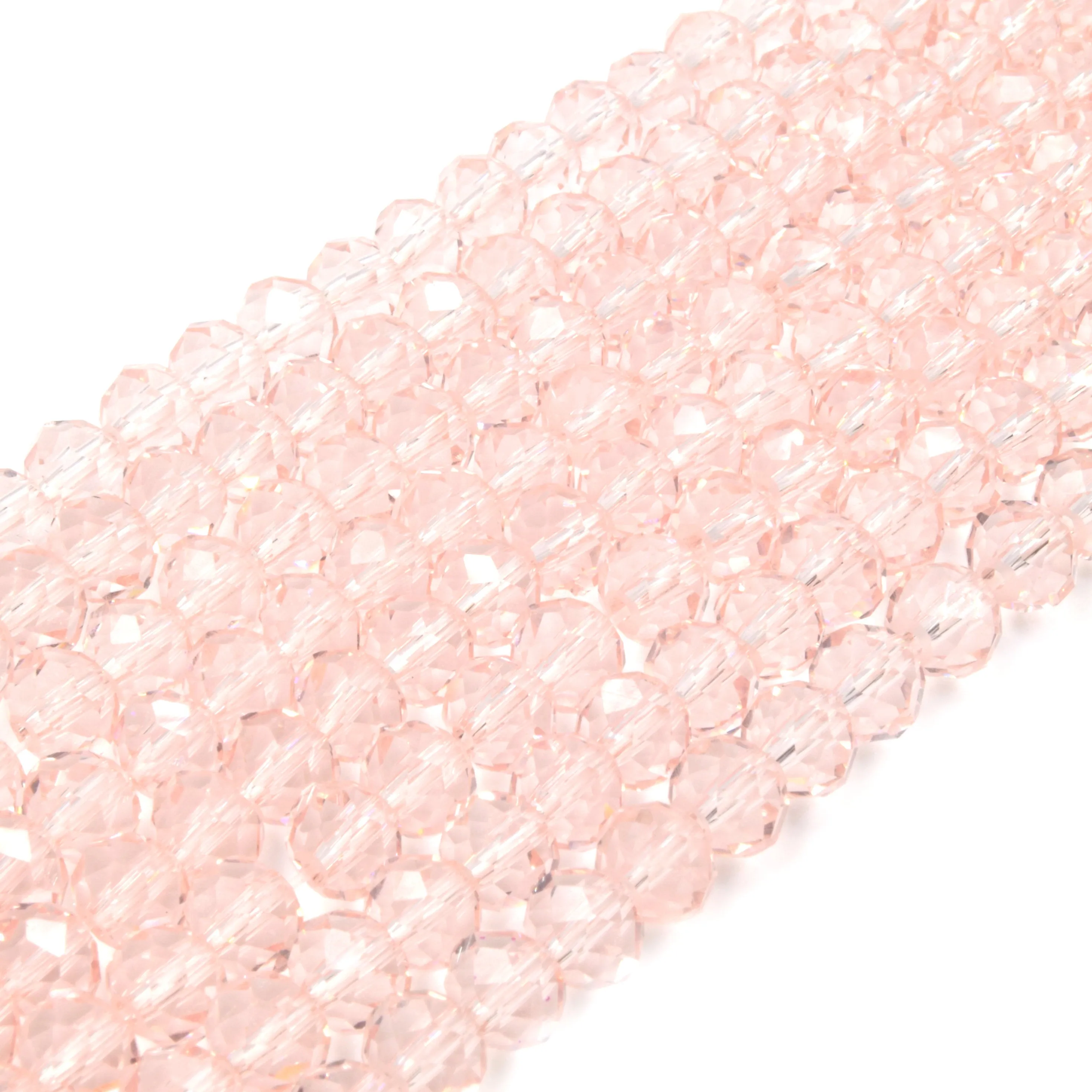 Crystal Beads by Chinese Origin: Transparent, Purple, Red, Pink, Clear 6mm Rondelle shape