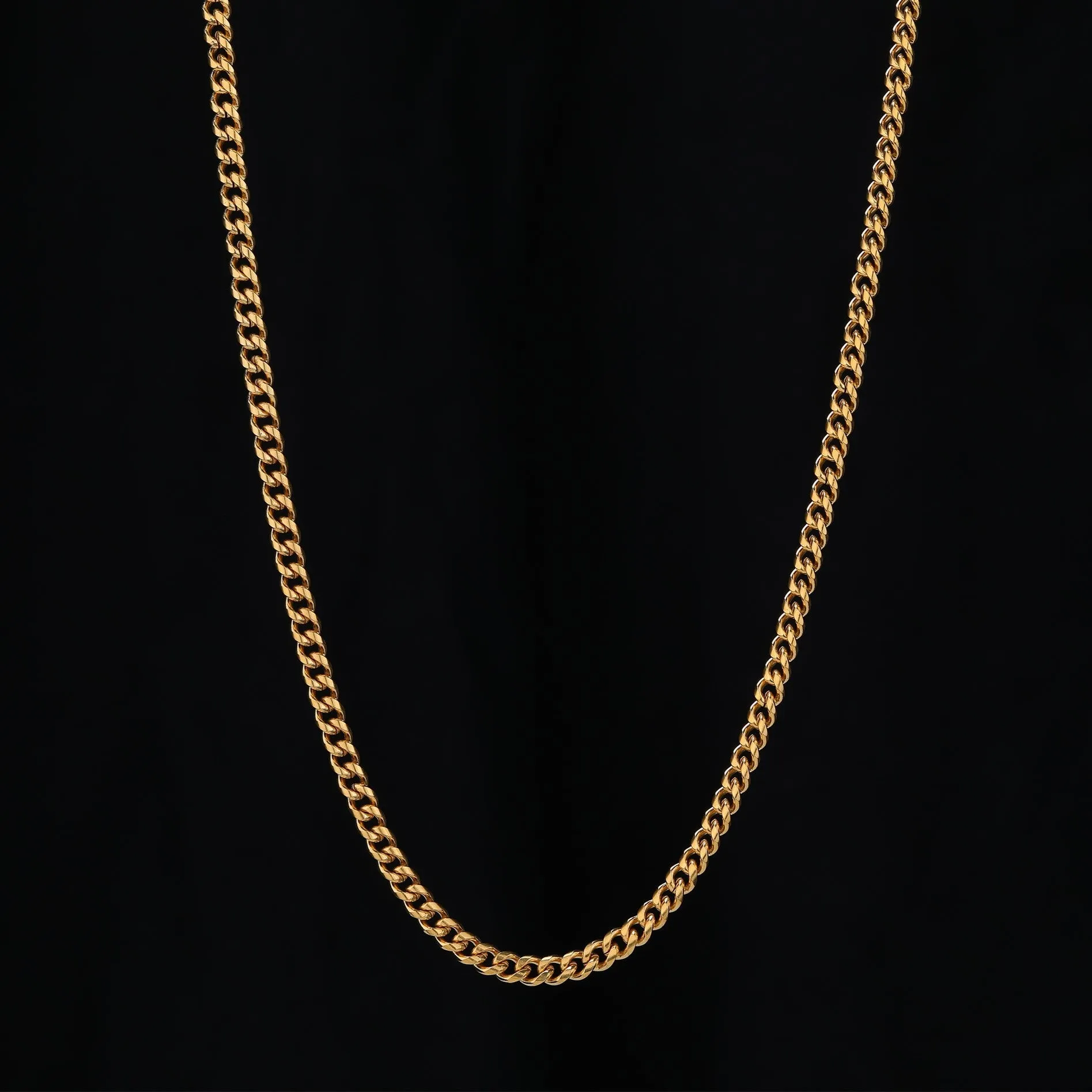 Cuban Link Chain 3mm - Gold RG133