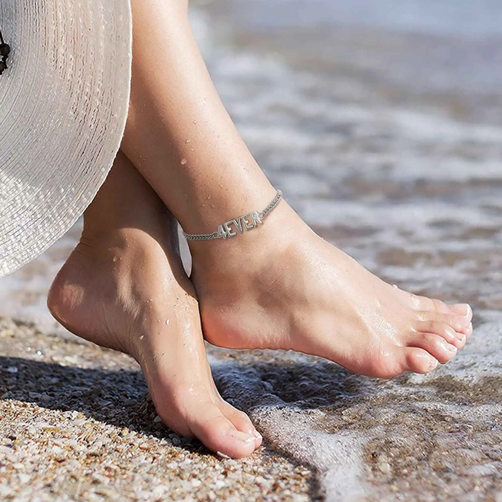 Custom Name Anklet Ankle Bracelet for Women