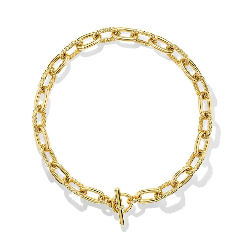David Yurman DY Madison Toggle Necklace in 18K Yellow Gold, 13.5mm - 20 Inches